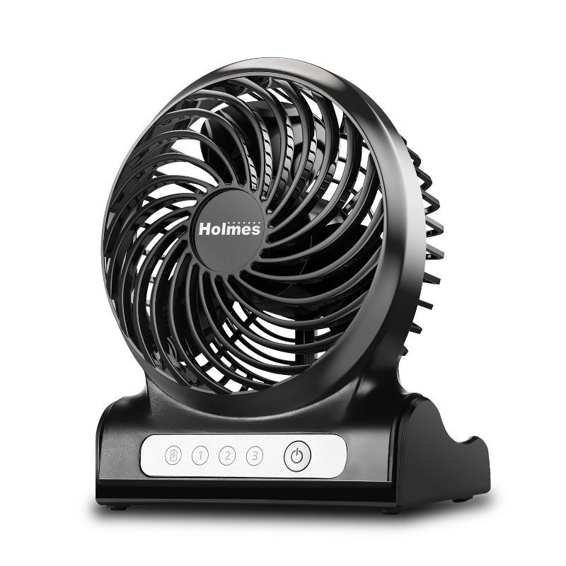 Personal Rechargeable Fan Black - Holmes | Target