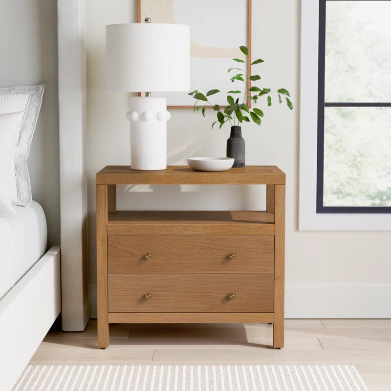 Celine 28" 2-Drawer Nightstand | Wayfair North America
