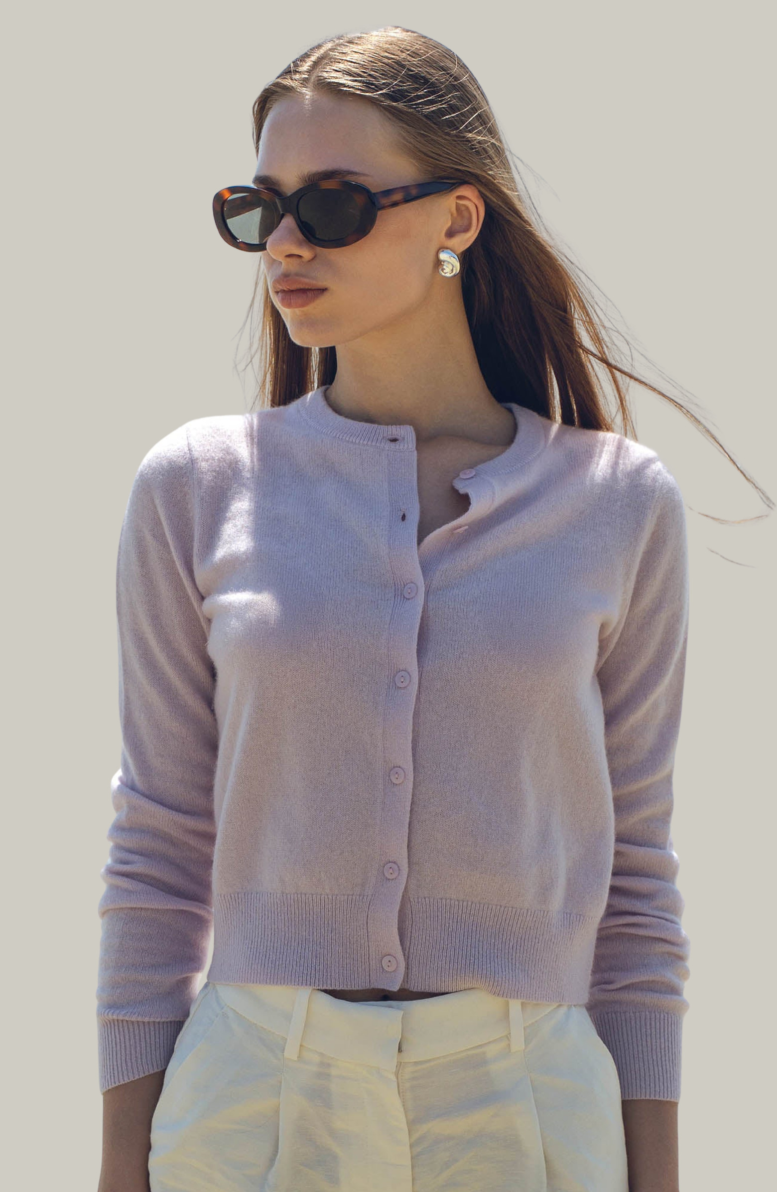 Italic Sadie Cashmere Crew Cardigan | Nordstrom | Nordstrom