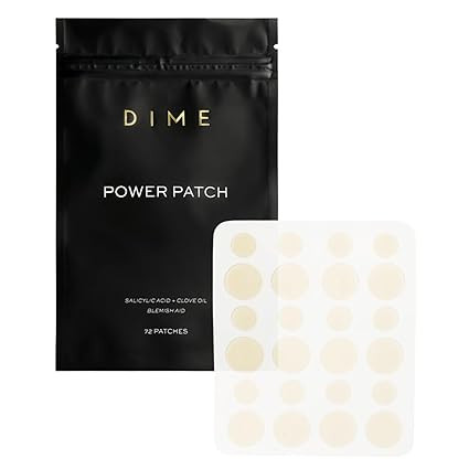 DIME Beauty Power Patch, 72 Count - Hydrocolloid Pimple Patches, Zit Spot and Blemish Aid with Sa... | Amazon (US)
