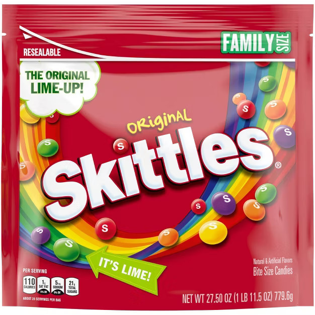 Skittles Original Family Size Chewy Candy - 27.5oz | Target