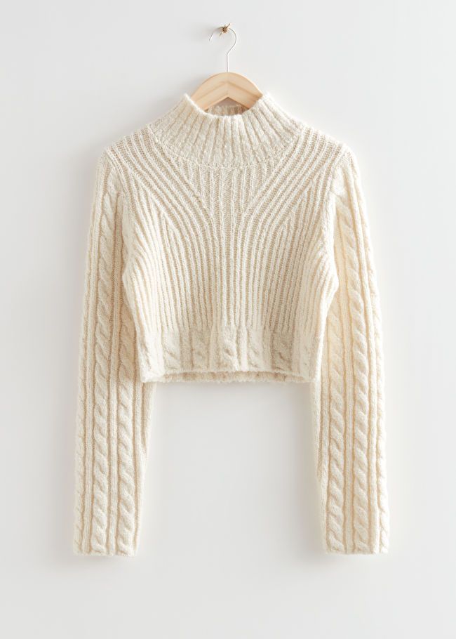 Cropped Cable Knit Jumper | & Other Stories (EU + UK)
