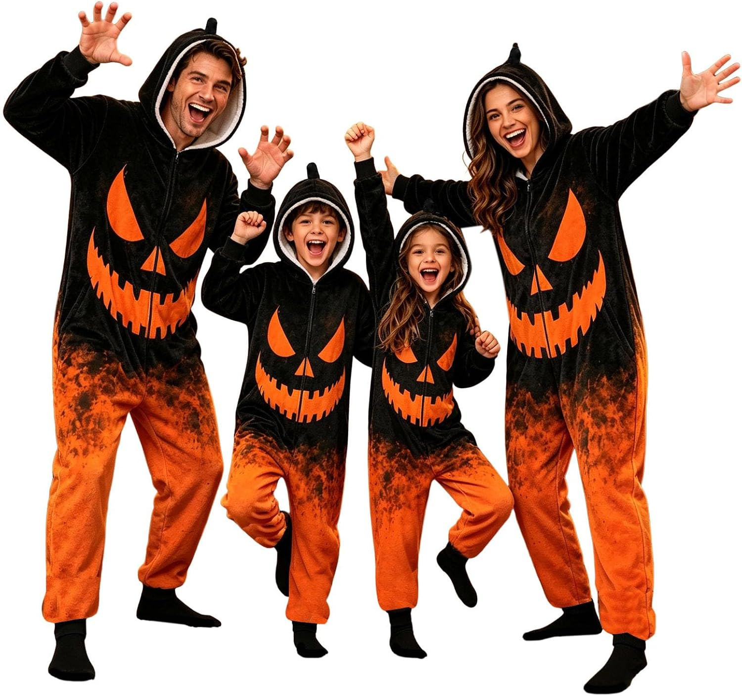 Family Matching Halloween Onesie Pajamas Pumpkin Onesie Pajamas Loungewear | Amazon (US)
