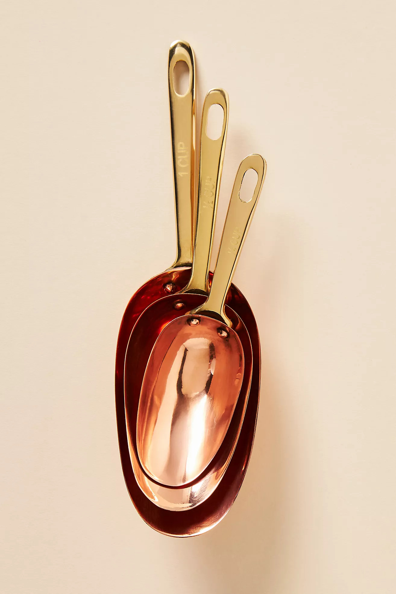 Galley & Fen Copper Measuring Scoops, Set of 3 | Anthropologie (US)