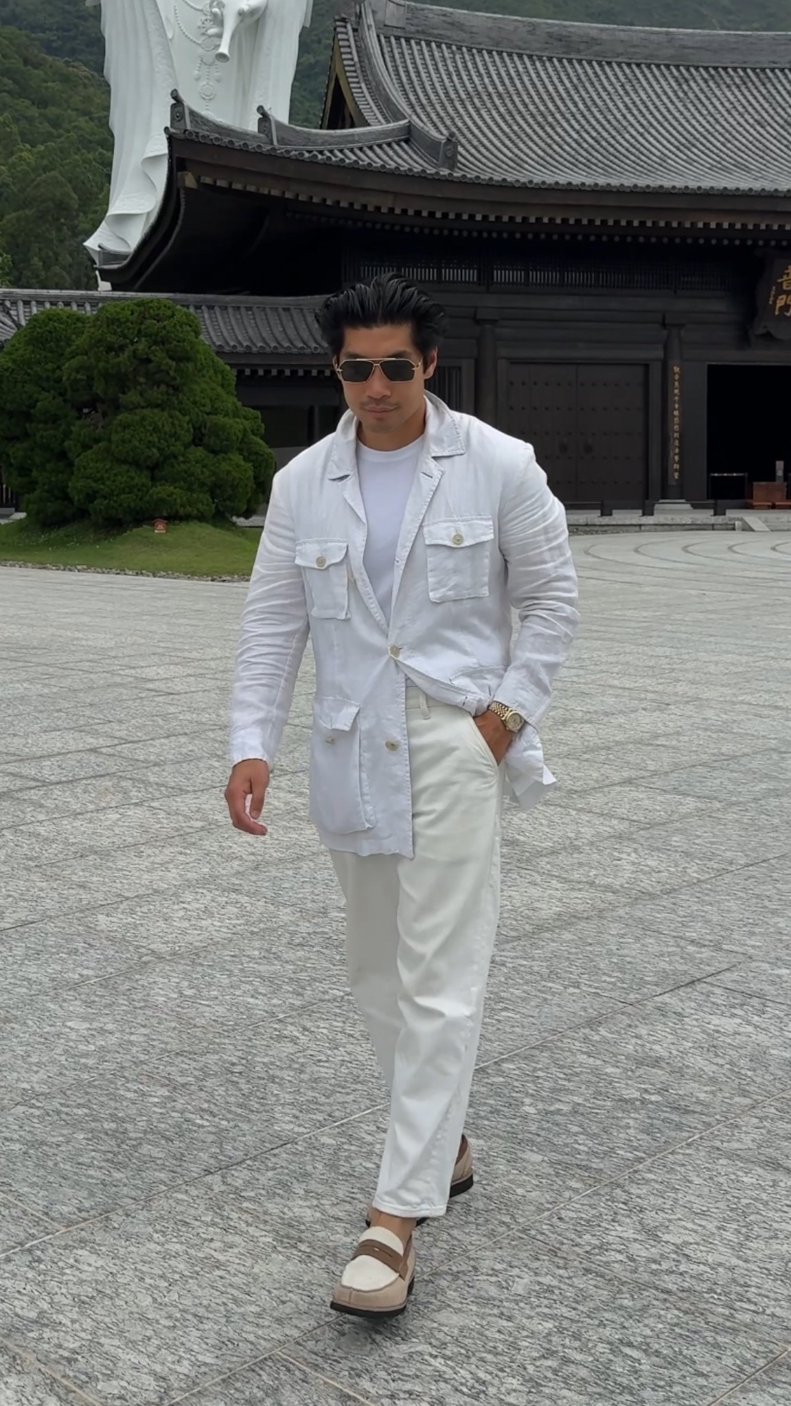 All white spring outfit idea for men 

#LTKootd #LTKTravel #LTKMens