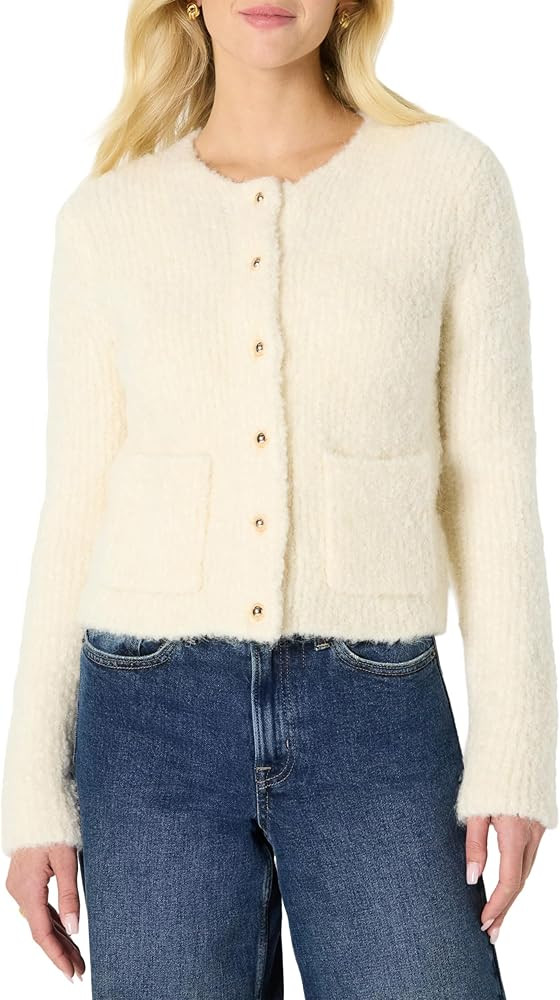 Amazon Essentials (Demi's Pick) Women's Regular-Fit Wool Blend Boucle Button-Down Jacket | Amazon (US)