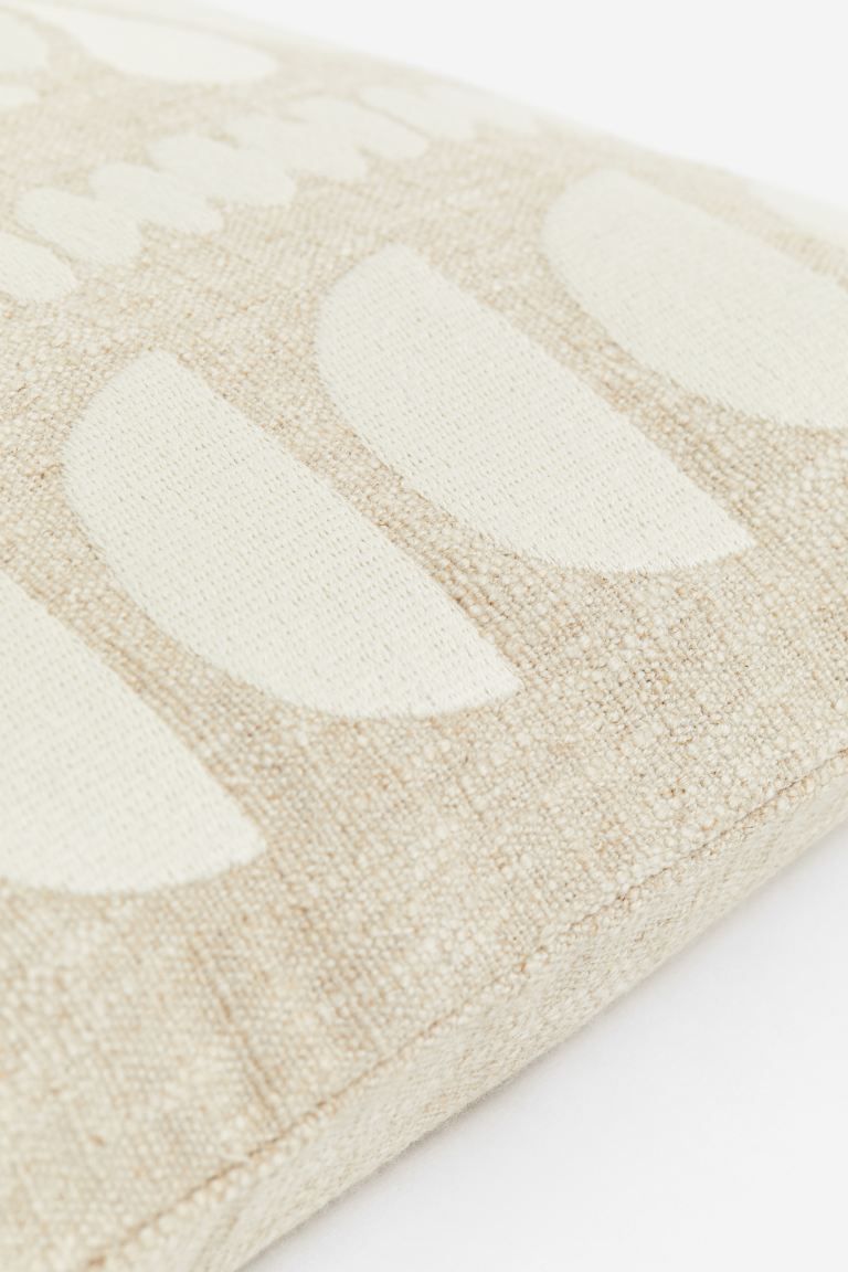 Embroidered Linen-blend Cushion Cover | H&M (US + CA)