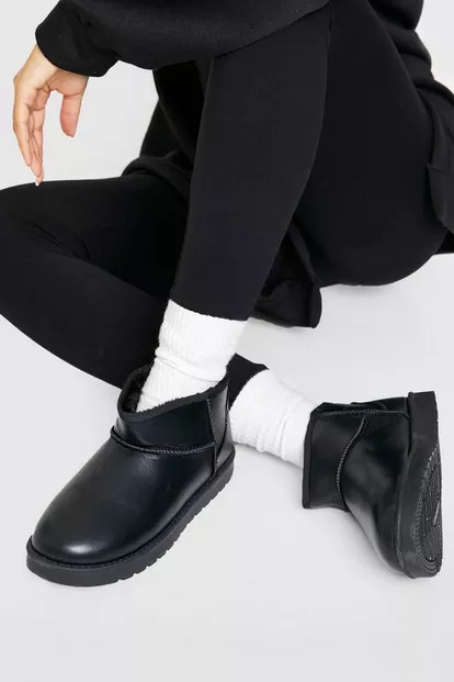 Pu Ultra Mini Cosy Boots | Boohoo.com (US & CA)
