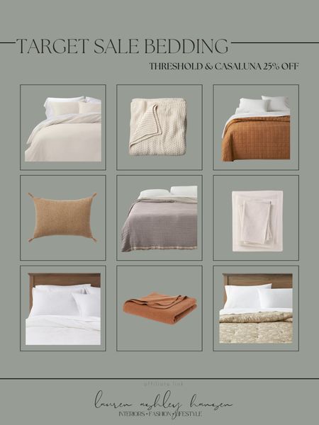It’s the perfect time to refresh your bedding! All Threshold and Casaluna bedding at Target is 25% off right now! We have many pieces including their heavyweight linen duvet and heavyweight quilt! All so warm and cozy! 

#LTKsalealert #LTKhome #LTKstyletip
