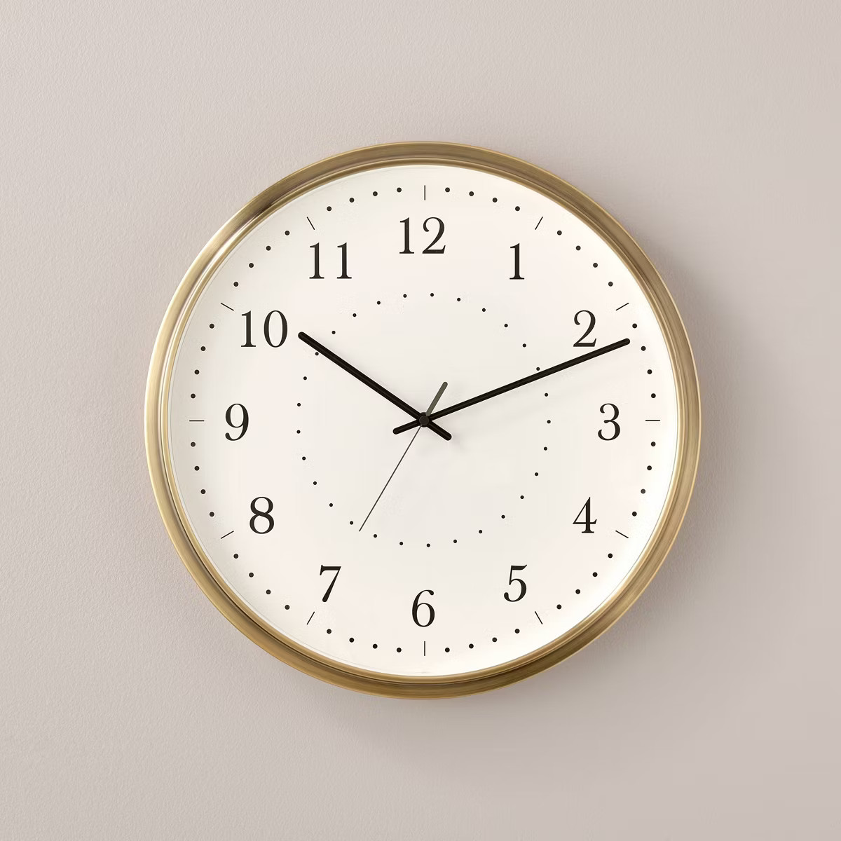 20" Brass Analog Circular Wall Clock - Hearth & Hand™ with Magnolia | Target