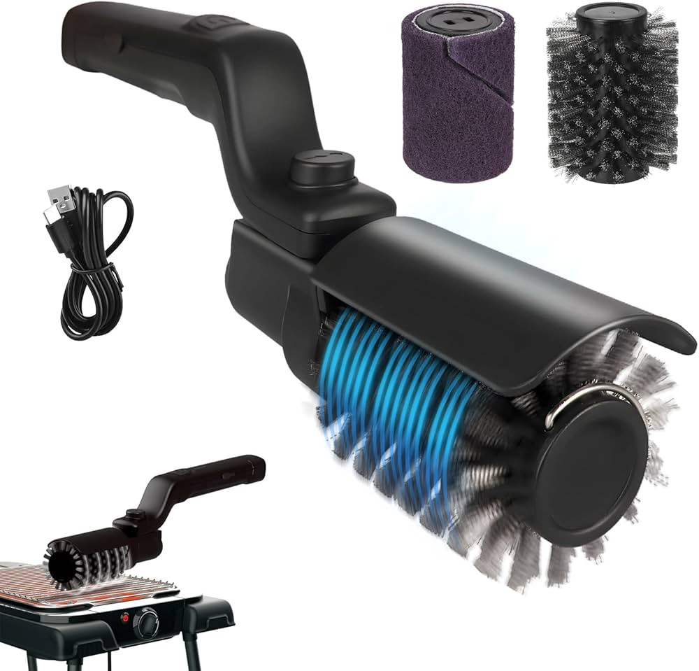 Upgraded Electric Brush,Rechargeable Cordless Grill Cleaning Brush,Stainless Steel Head,3 Speeds,... | Amazon (CA)