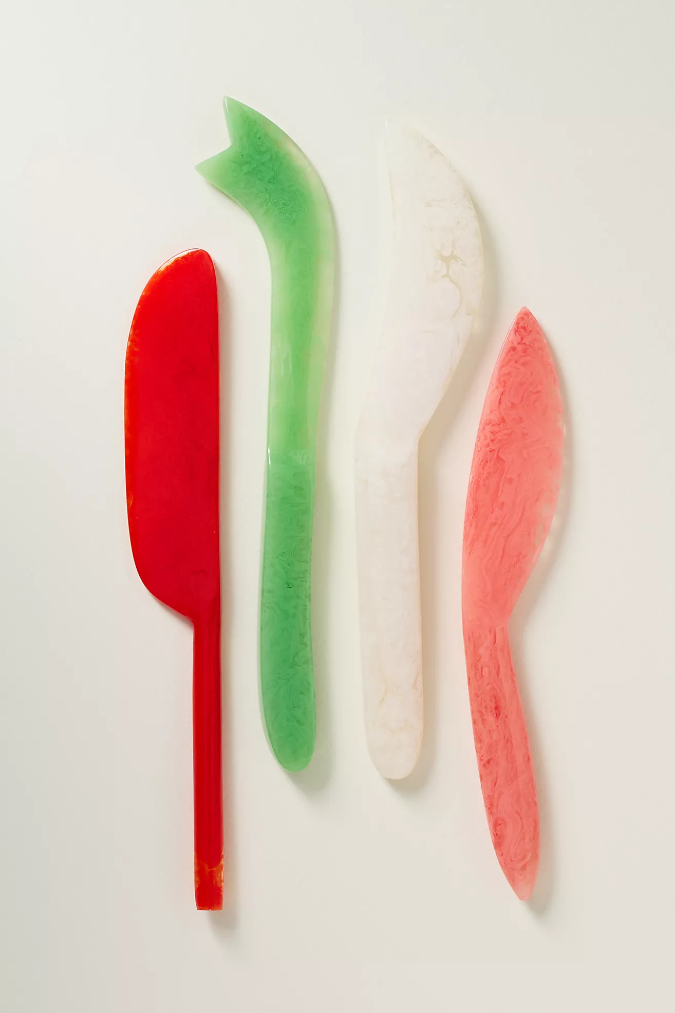 Mignon Festive Resin Spreaders, Set of 4 | Anthropologie (US)