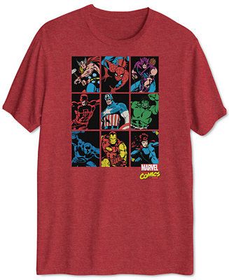 Hybrid Men's Hero Squares Short-sleeve Graphic T-shirt & Reviews - T-Shirts - Men - Macy's | Macys (US)