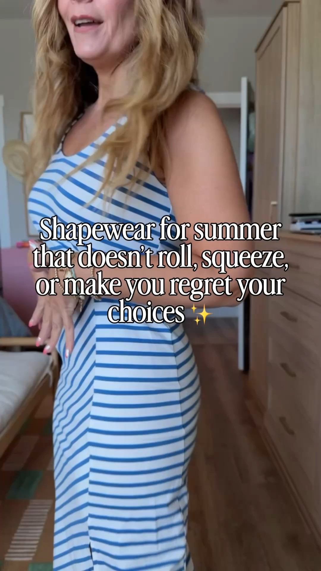 The difference between shapewear that sits in your drawer and shapewear you actually wear? Comfort.

This one smooths without squeezing the life out of you, stays put, and somehow survives hot summer days without making me count down the minutes until I can take it off.

Perfect under dresses, linen pants, white denim, and all the summer outfits that need a little extra confidence boost.

#LTKootd #LTKPetite #LTKgrwm