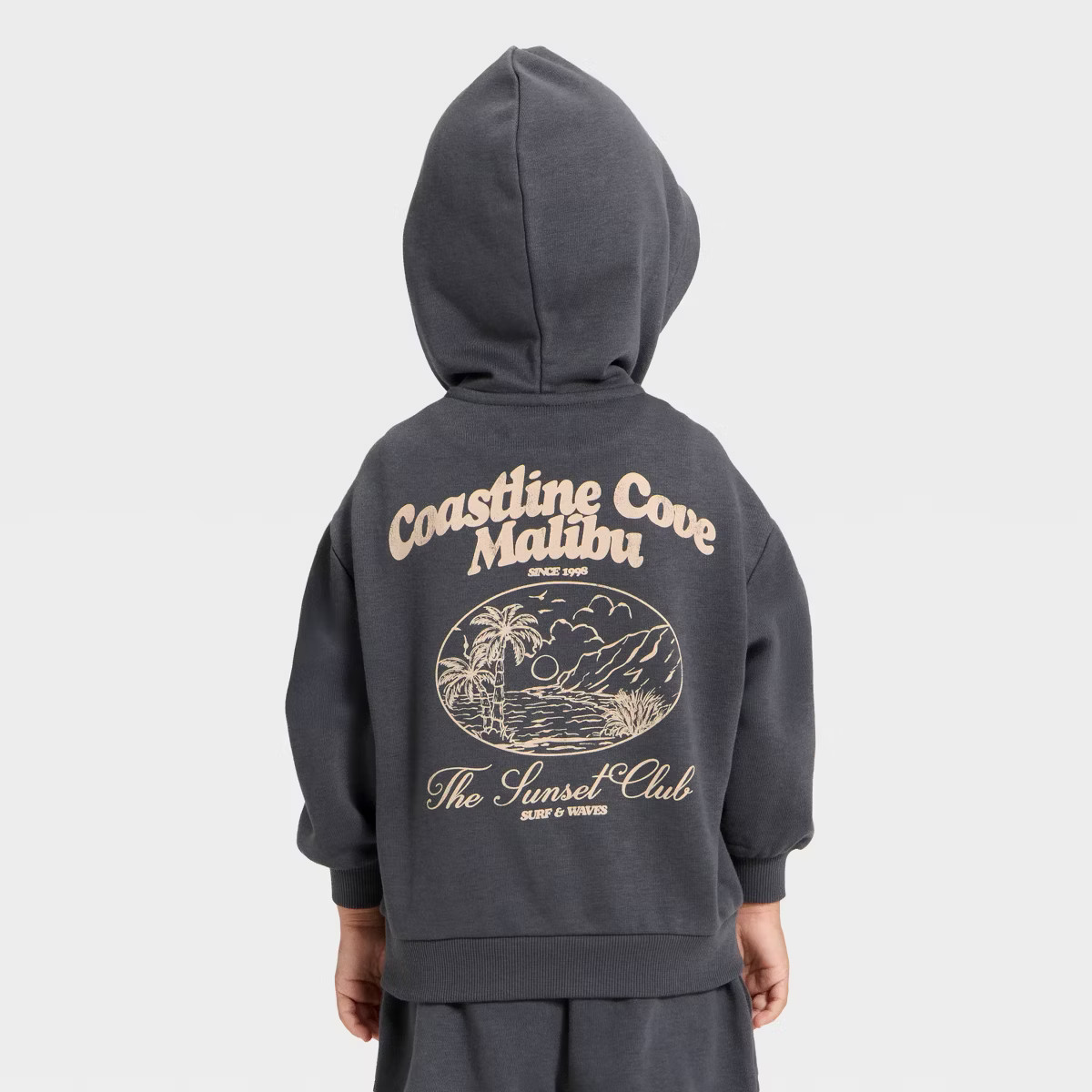 Grayson Mini Toddler Boys' French Terry Hoodie Sweatshirt - Black | Target