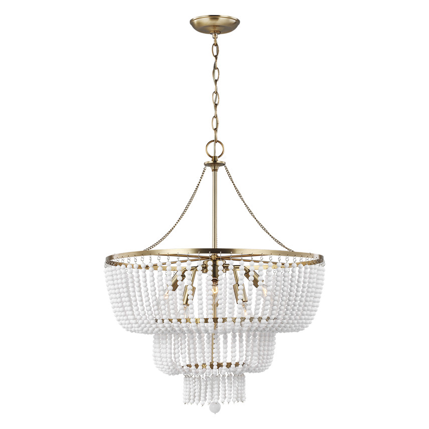 Jackie Six Light Chandelier | Visual Comfort