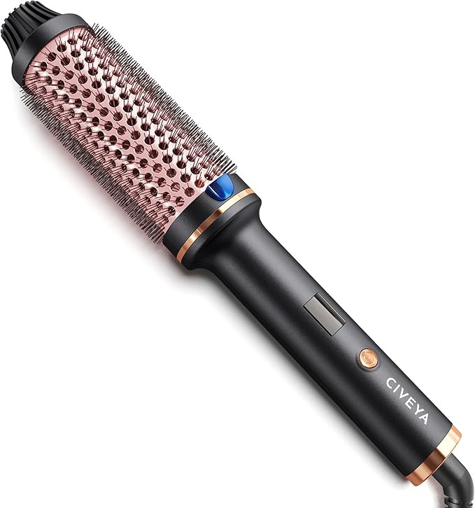 Thermal Round Brush 1 1/2 Inch, Volumizing Heated Round Brush, Pink | Amazon (US)