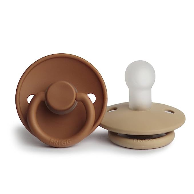 FRIGG Silicone Baby Pacifier | Made in Denmark | BPA-Free (Croissant/Cappuccino, 0-6 Months) | Amazon (US)