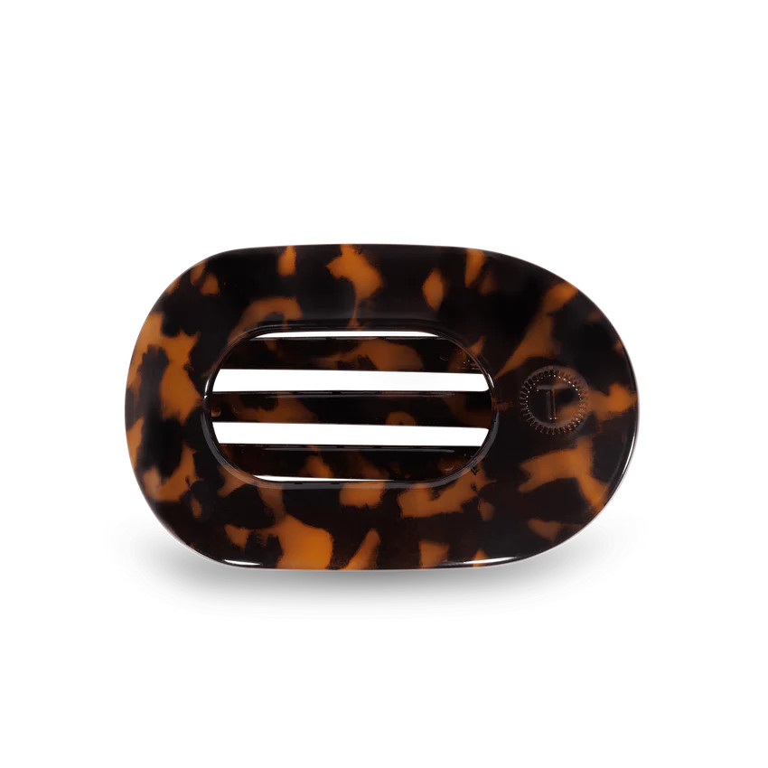 [Teleties] Medium Flat Round Clip- Tortoise | Ruthie Grace