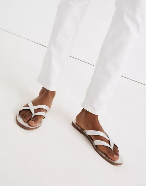 The Boardwalk Thong Sandal in Metallic Leather | Madewell