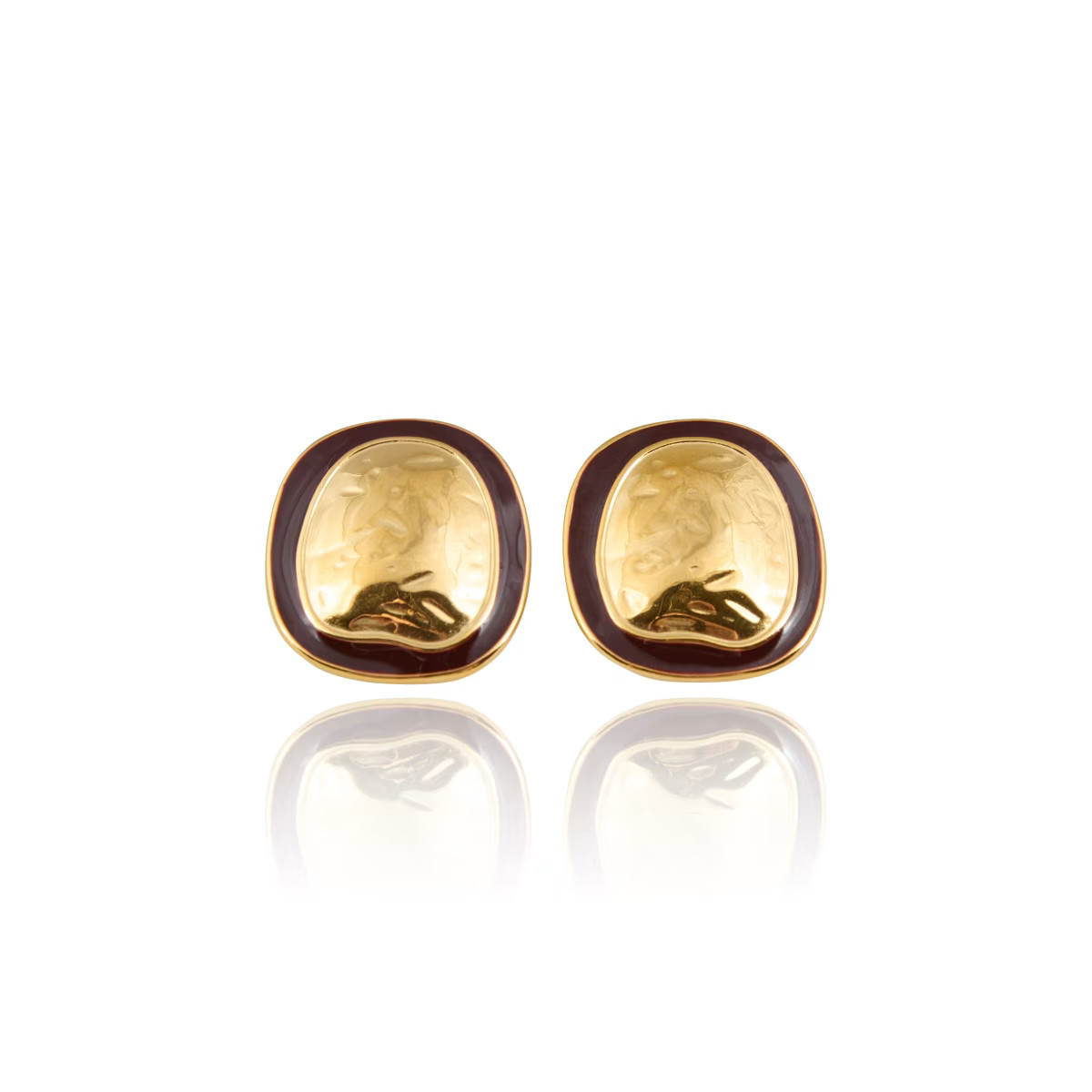 Lay Gold Plated Statement Earrings | Wolf & Badger