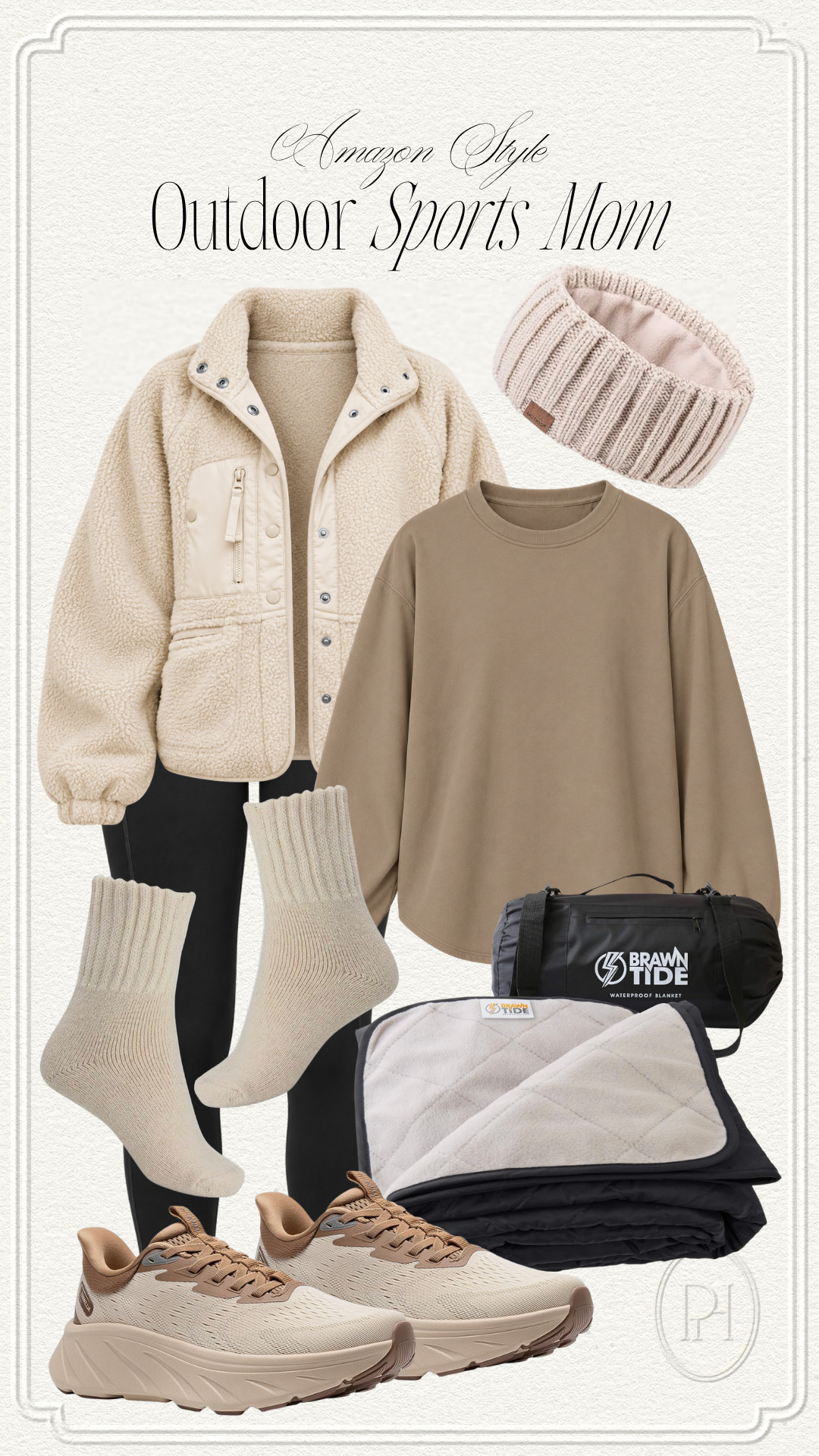 Amazon finds that are perfect for the mom at all the outdoor games this fall!

fall fashion, fall style, fall looks, fall outfit, mom style, mom outfit, mom looks, sports mom outfit, athleisure, sporty mom looks, black leggings, fleece lined leggings, long sleeve top, tan top, neutral outfit, fleece jacket, sherpa jacket, head warmer, boot socks, cozy socks, neutral sneakers, tennis shoes, trainers, outdoor blanket 

 #LTKgrwm #LTKootd #LTKmomlife