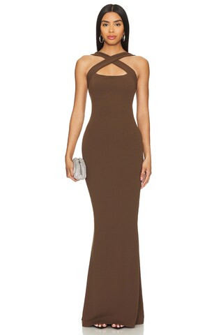 Nookie Viva 2 Way Gown in Mocha from Revolve.com | Revolve Clothing (Global)