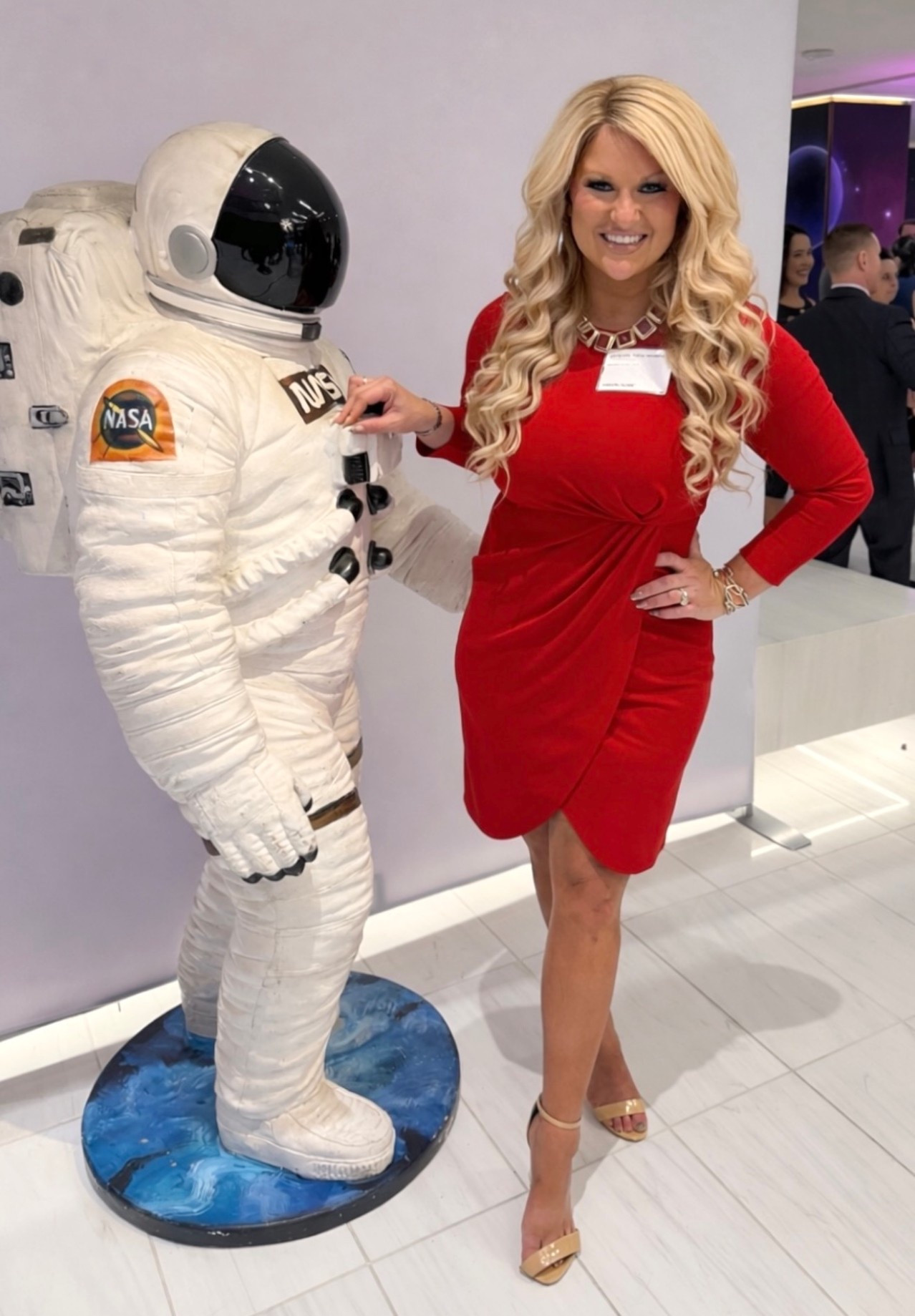 An out of this world dress for and out of this world party! Ordering this in every color ASAP-it was the ultimate day to night workwear piece  

#LTKWorkwear
