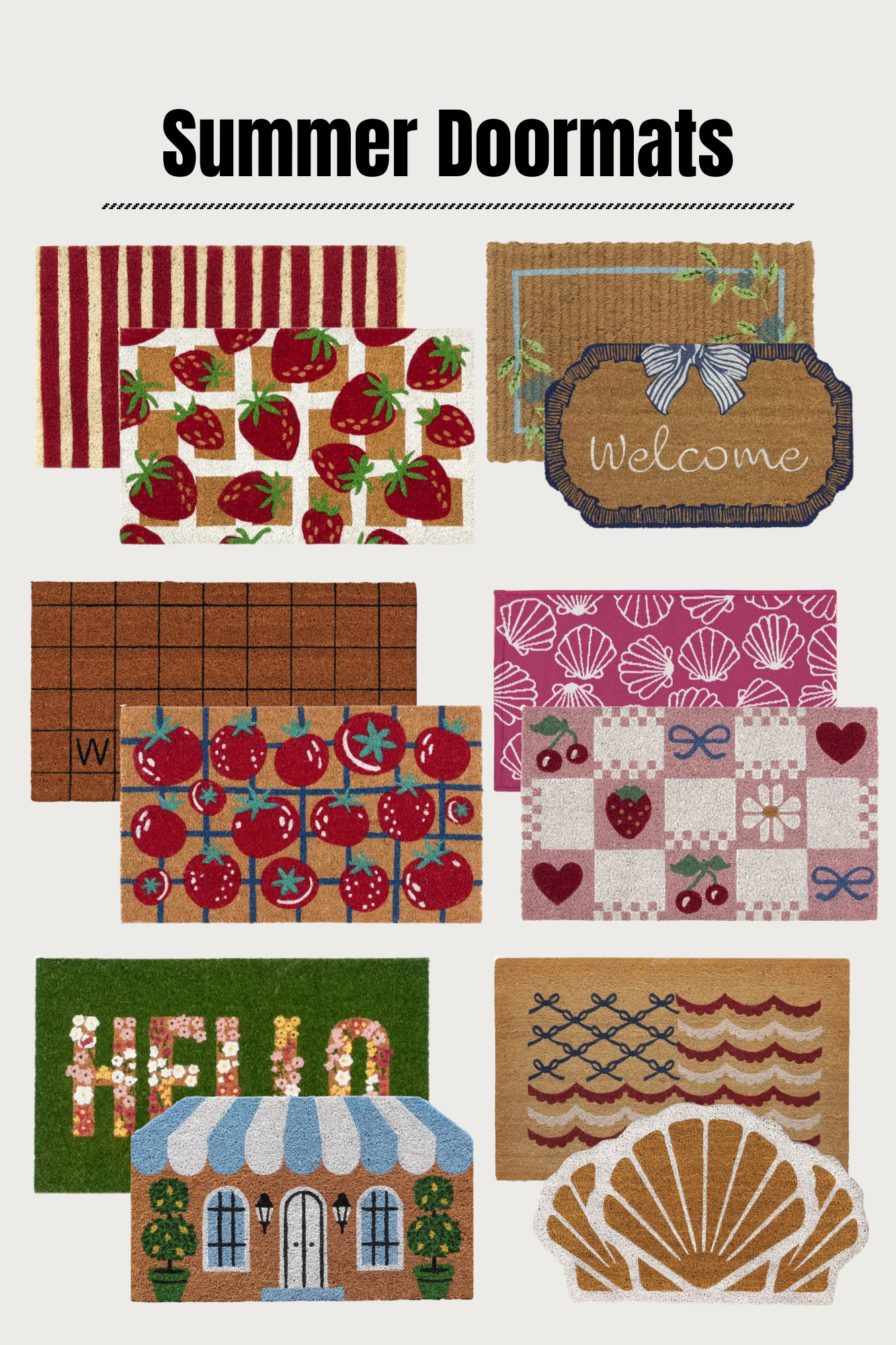 The cutest summer doormats just dropped 🍓🌊🌸 

 #LTKSeasonal #LTKHome #LTKSaleAlert