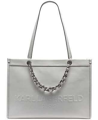 Savoie Large Leather Tote Bag | Macy's