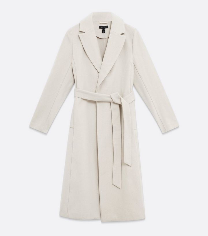 Cream Belted Long Coat
						
						Add to Saved Items
						Remove from Saved Items | New Look (UK)