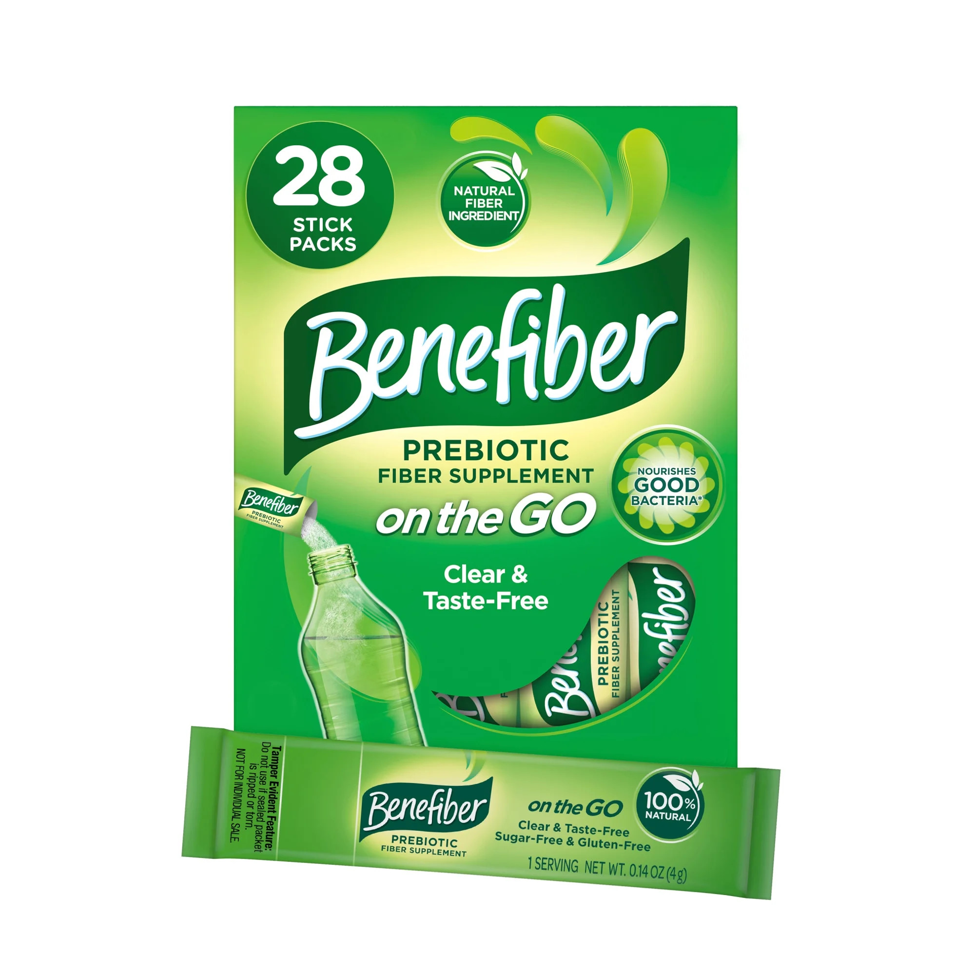 Benefiber On The Go Prebiotic Fiber Powder, Unflavored, 3.92 Oz, 28 Ct | Walmart (US)