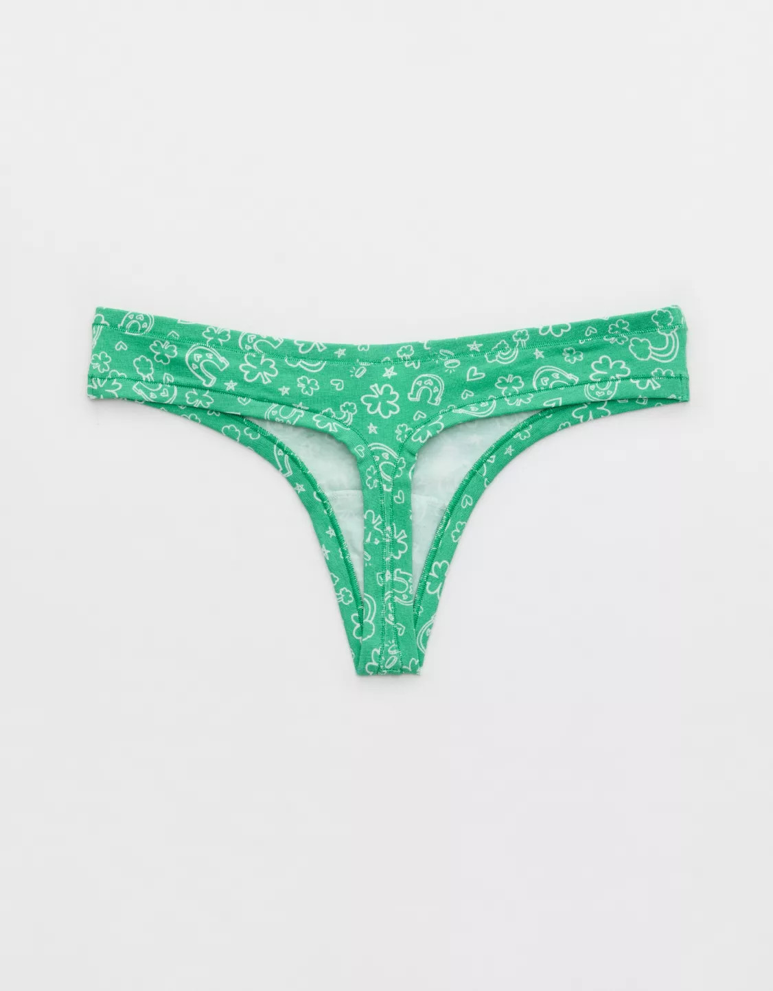 Superchill St. Paddy's Day Cotton Thong Underwear | Aerie
