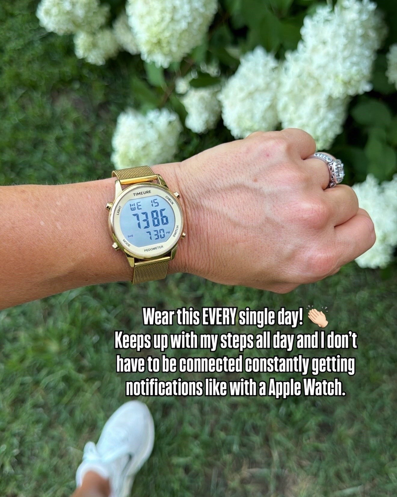 I ditched my Apple Watch for this and haven’t looked back. 🤍 It tracks my steps without all the constant notifications, and it looks like a classic gold watch too.

Perfect if you want to stay active without being glued to your wrist.

#AmazonFinds #StepTracker #DigitalWatch #WalkingGoals #EverydayEssentials #AmazonMustHaves #FitnessFinds #HealthyHabits #LTKFinds #SimpleLiving