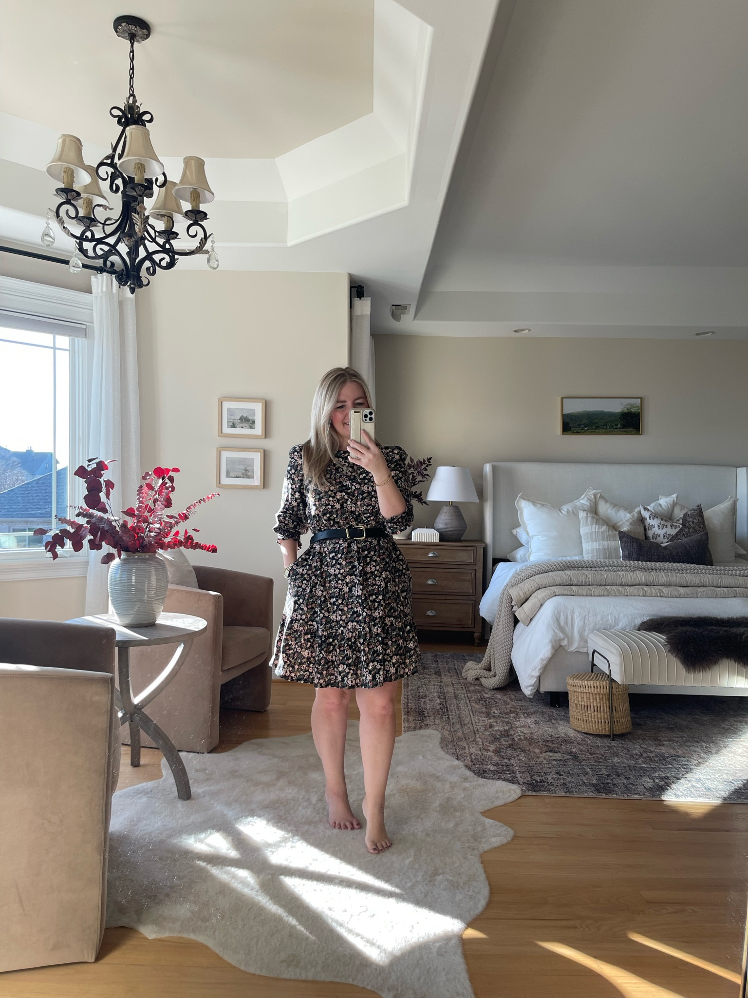 Obsessed with this dress from @Walmart Also, our bed and rug are both on sale! 

Bedroom, bedding, bed, dress, dresses, Walmart fashion, Walmart, Valentine’s Day outfit, bedroom inspo, Wayfair, Pottery Barn, nightstand, 

#LTKGiftGuide #LTKmidsize #LTKhome