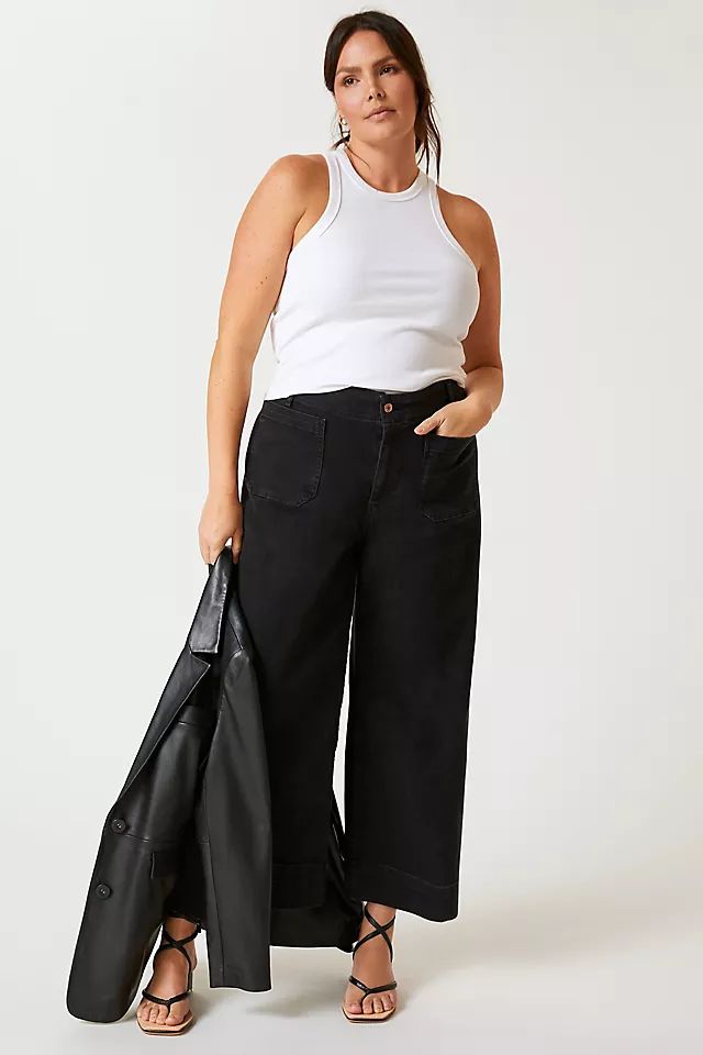 Pilcro The Skipper Wide-Leg Jeans | Anthropologie (US)