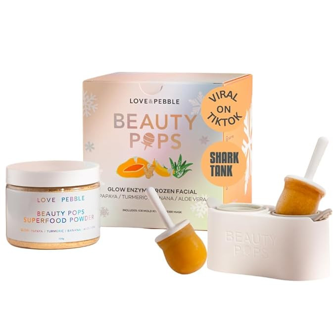 Beauty Pops by Love & Pebble- Turmeric Mask Glow Enzyme Icy Facial Kit| Viral On TikTok| As seen ... | Amazon (US)