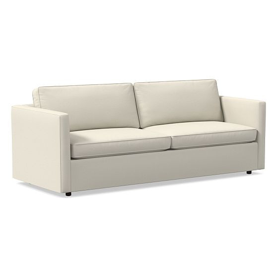 Harris Petite 86in Sofa, Deluxe Linen Alabaster | West Elm (US)