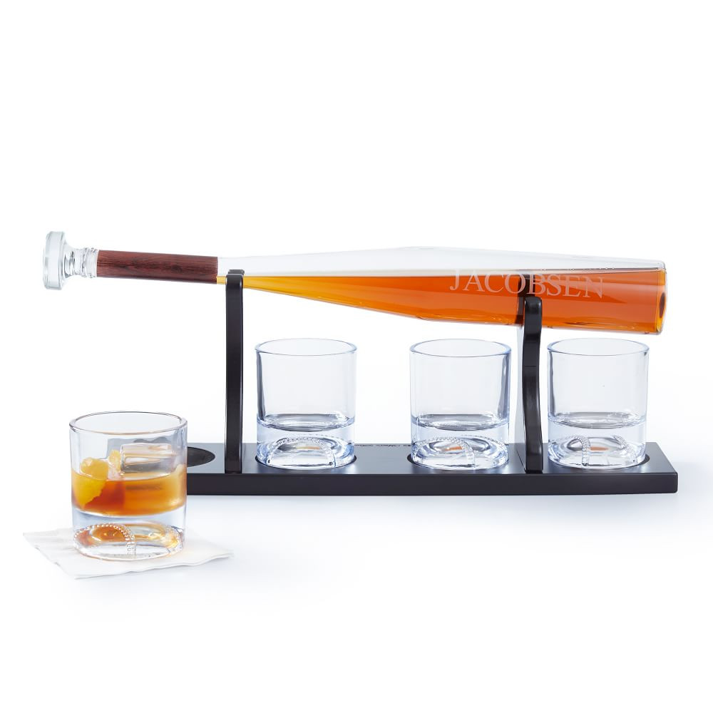 Baseball Decanter and Glasses Gift Set | Mark and Graham