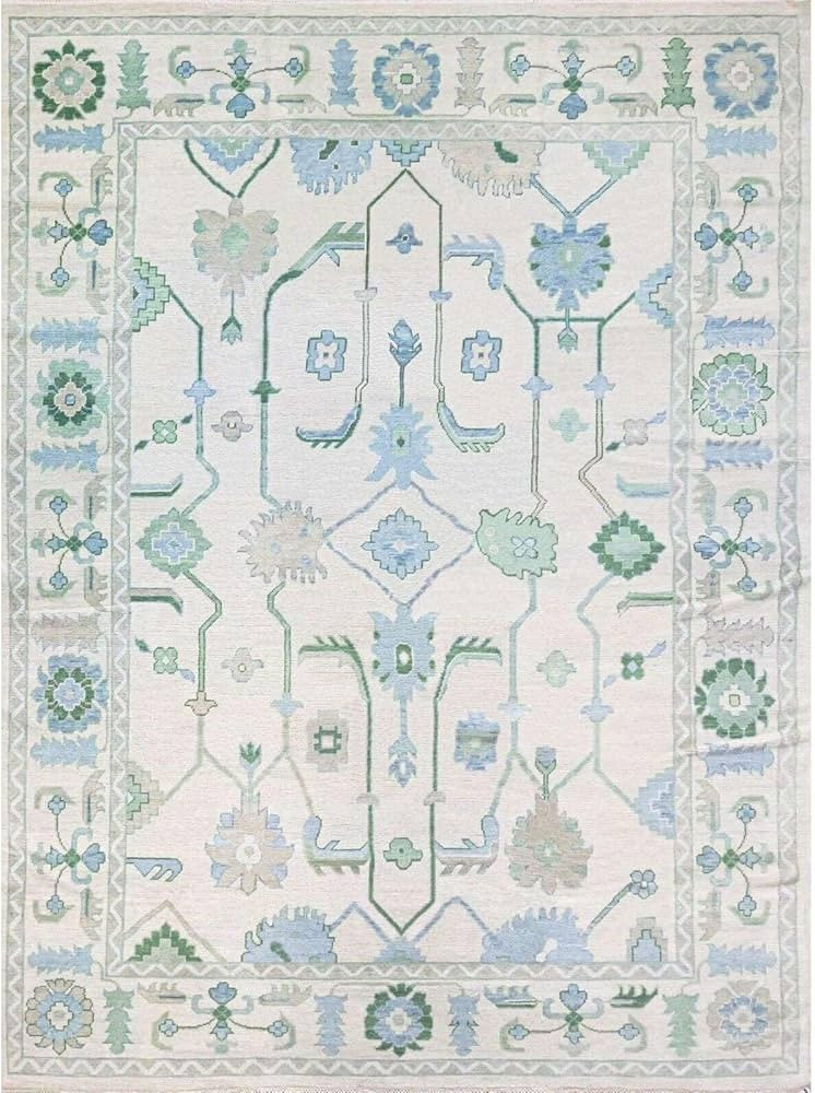 ECLATIQUE Oushak Area Rugs Vintage Entryway Floor Carpets Suitable for Living Room Pure New Zeala... | Amazon (US)