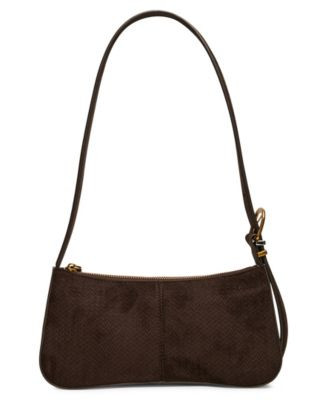 Steve Madden Tanziew Zippered Small Shoulder Handbag - Tobacco | Macy's