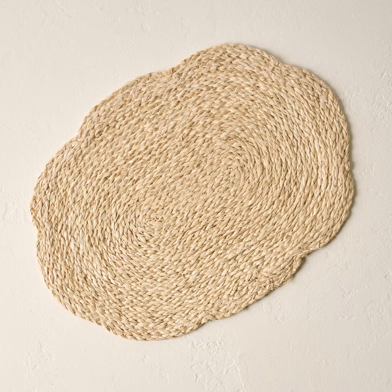 Vera Bleached Oval Flower Placemat | Magnolia