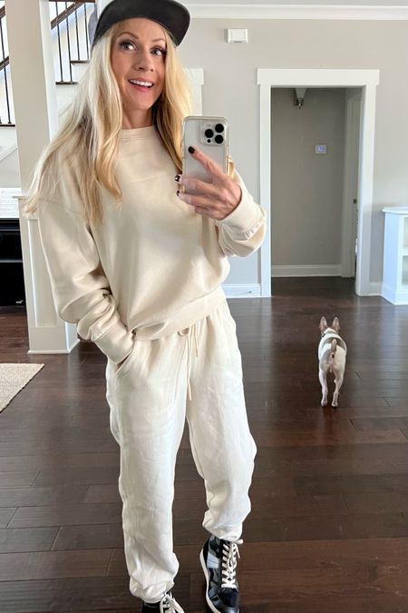 Target sweats for lounging or casual dates. Perfect outfit for transitioning into winter. #target #budgetfriendly #styletip #comfortwins #seasonal 

#LTKunder50 #LTKstyletip #LTKSeasonal