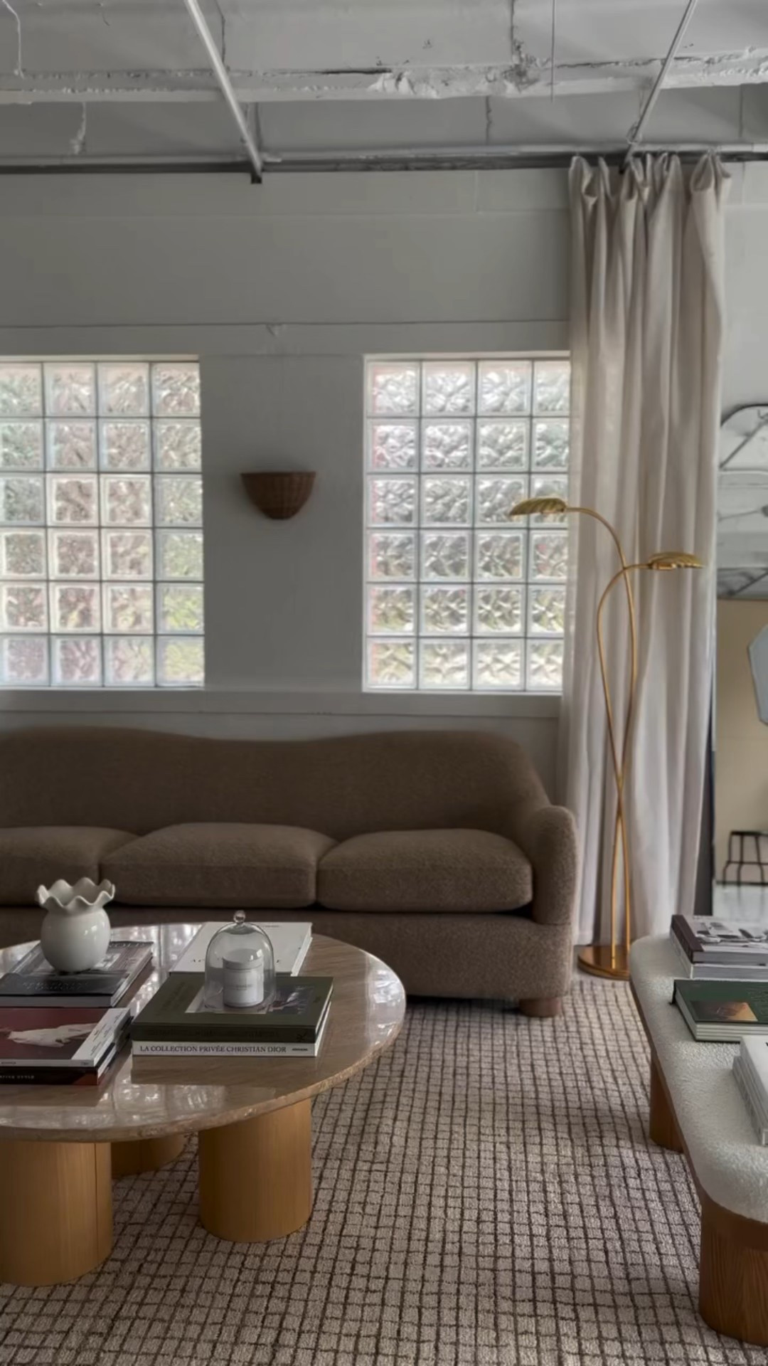 Living room finds, spring refresh . Sofa, accent chair, rug, scalloped vase, cloche, coffee table book 

#LTKWatchNow #LTKHome #LTKStyleTip