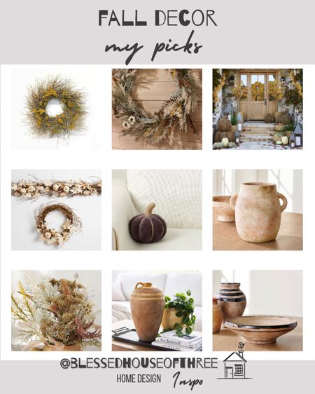 Fall home decor

Fall wreath / terracotta vase / pumpkin decor / pumpkin pillow / terracotta bowl / pumpkin pillow / pottery barn / neutral home decor

#LTKSeasonal #LTKhome #LTKstyletip