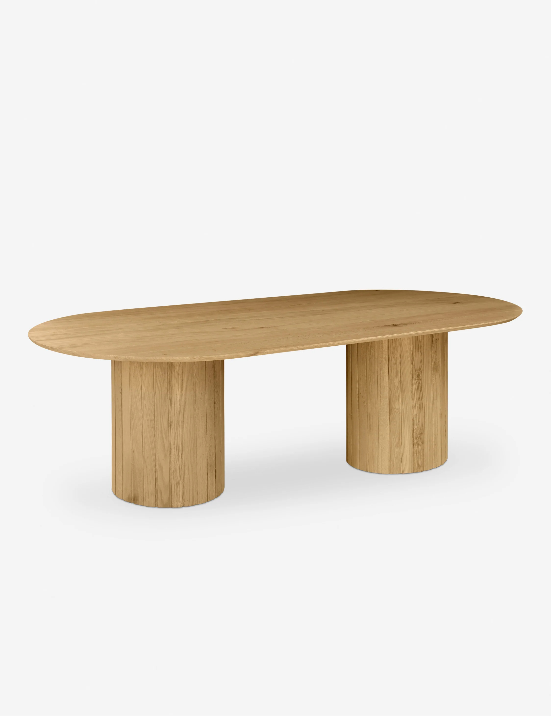 Benedict Oval Dining Table, Natural | Lulu and Georgia 