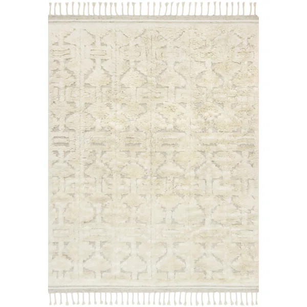 Hygge Handmade Hand-Knotted Beige/Ivory Rug | Wayfair North America