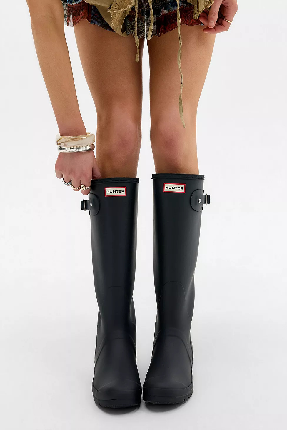 Hunter Black Original Tall Wellington Boots | Urban Outfitters UK