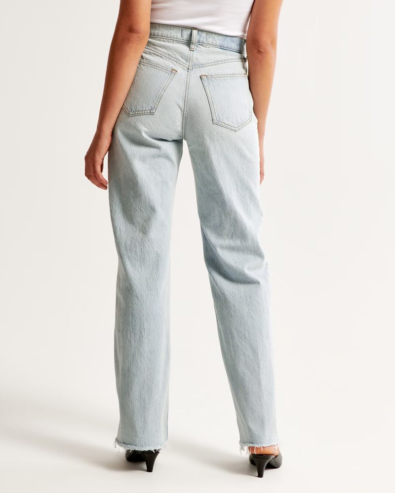 Women's High Rise Loose Jean | Women's Bottoms | Abercrombie.com | Abercrombie & Fitch (US)