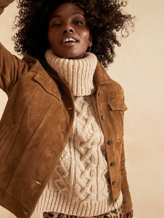 Suede Trucker Jacket | Banana Republic (US)